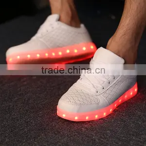 Factory Price Wholesale USB Charge Adults LED Shoes/LED Light up Shoes Sneaker thumbnail-6