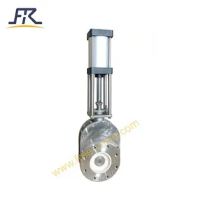 Anti Corrosive and Abrasive Type Pneumatic Ceramic Double Disc Gate Valve thumbnail-1