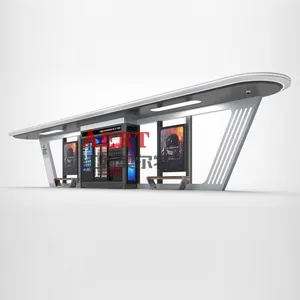 Student Solar System Shelter Intelligent Bus Shelter Advertising Light Box Manufacturer thumbnail-5