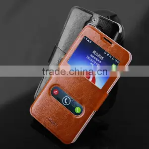 MOFi Case Celular Leather Flip Dot View Cover for Coolpad Dazen F1, Mobile Handset Coque Back Housing for Coolpad 8297 thumbnail-1