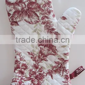 Printed Quilted Cotton Fabric Kitchen Microwave Oven Glove thumbnail-1