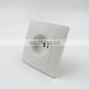 Afortec Hot Selling French Standard White Wall Power Socket White Senior Socket Household and Hotel Wall Socket thumbnail-1