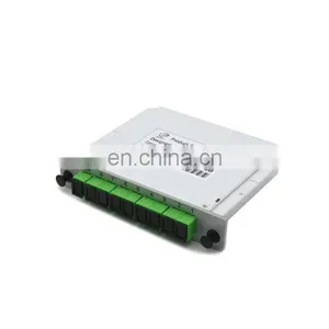 Telecom Grade PLC Splitter 1x8 PLC 1 x 2 Fiber Optic Splitter Cassette Type With SC/APC SC/UPC Connector thumbnail-1
