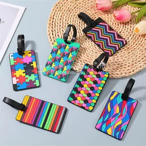 PVC Suitcase Luggage Tags Travel Suitcase Baggage Handbag Tag Labels Tag thumbnail-1