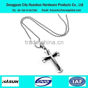 Hot Sale Fashion Cross Shape Sweater Necklace thumbnail-1
