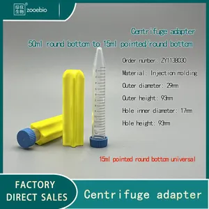 Centrifuge Adapter 50ml Round Bottom to 15ml/10ml/5ml/1.5ml Centrifuge Rotor Capacity Conversion thumbnail-4