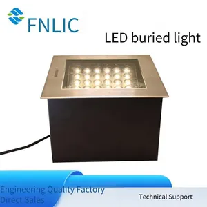 Led Square Adjustable Angle In-ground Lights, 304 Stainless Steel Customizable In-ground Lights, Dmx512 Waterproof In-ground Lights thumbnail-5