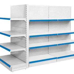 Heavy Duty Cold-Rolled Steel Rack Supermarket Shelf thumbnail-5