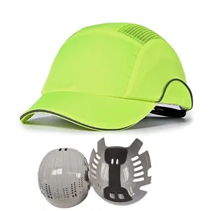 Fluorescent Outdoor Safety Anti-Collision Bump Cap With Insert Helmet thumbnail-1