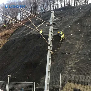 Rockfall Protection Netting G65 4 G45 2 High Performance Anti Shedding SNS Slope Protection Mesh High Tensile Rockfall Netting thumbnail-4