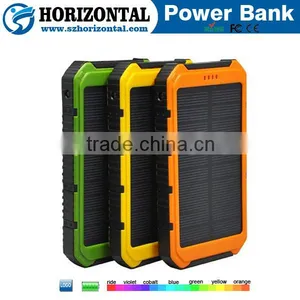 Newest 10000mah Dual Usb Charger Solar Power Bank for Cell Phones thumbnail-2