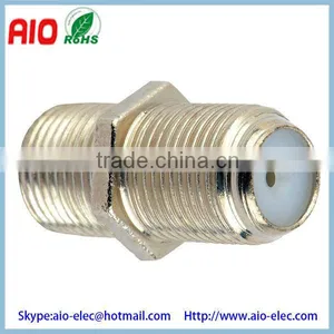 F-pin Coaxial Coupler, F-pin Female to Female Connector Adaptor Feed-through Coupler for Video, CATV, and Satellite Applications thumbnail-1