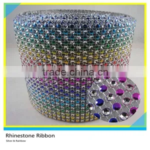 Sew On Plastic Rhinestone Mesh Decorative Plastic Mesh thumbnail-4