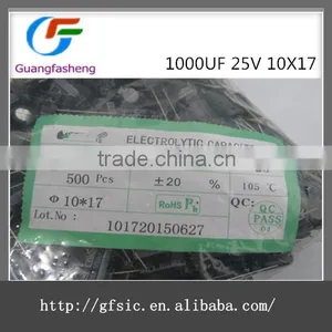 (hot Sale)1000UF 25V 10X17 thumbnail-1