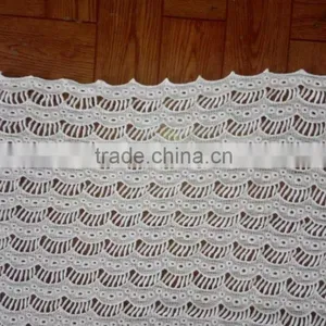 Cotton Lace Fabric Embroidery Flower Full Garment Accessory For Clothing thumbnail-5