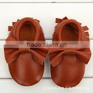 Hot Sale 2016 Fashion Style Tassel Toddler Shoes Leather Toddler Baby Shoes Bow Section Tassel Shoes thumbnail-5