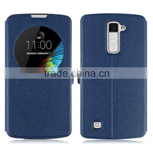 Magnetic Buckle Window View Phone Stand Holder Flip Leather Case Cover for LG G2 thumbnail-5