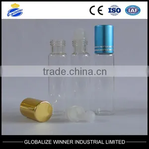 Tubular Clear Roll on Bottle With Aluminum Cap thumbnail-1