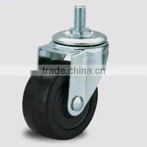 Rubber Black Caster Wheel thumbnail-2