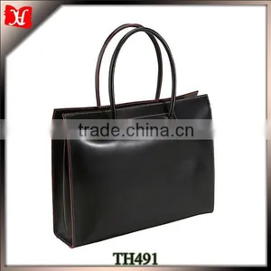 Custom Fashion Business Laptop Tote Bag Leather Lady Laptop Bag thumbnail-1