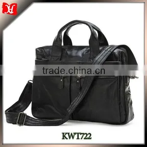 Business Leather 12.5 Inch Laptop Bag for Men Porte-documents Bags Italian Leather Portfolio Bag thumbnail-1