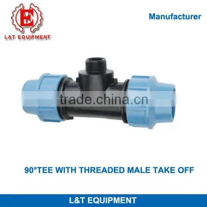 90 Degree Tee With Threaded Male Take Off thumbnail-1