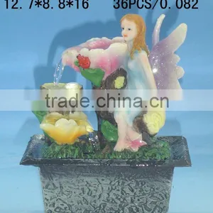 Polyresin Fairy With Battery Operated Fountain thumbnail-1