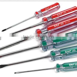 6pcs Colorful Transparent Handle Screwdriver Set Crossed and Slotted Screwdriver thumbnail-2