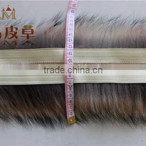 100%Factory Direct Sale Genuine Raccoon Dog Fur Trimming Strips for Hoods thumbnail-6