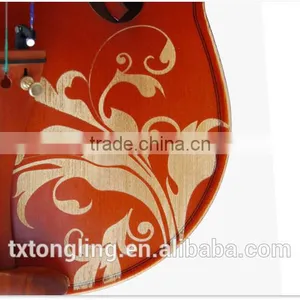 High Quality Popular Student Flower Decorated Beautiful Violin TL-002 thumbnail-4