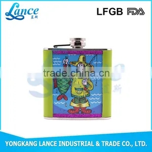 Hot Sale in South America Market 4oz Camouflage Shaped Hip Flask thumbnail-4