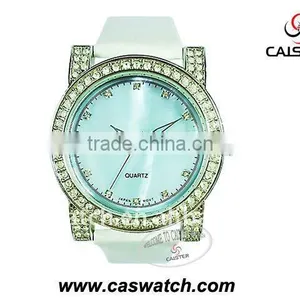 Blue Mother of Pearl Dial Diamonds Watch thumbnail-1