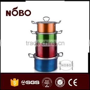 KOREA Style Stainless Steel Soup Pot 4 Pieces thumbnail-4