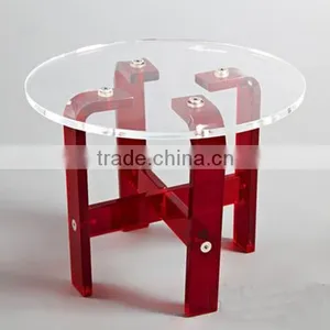 High Transparent Round Acrylic Table thumbnail-1