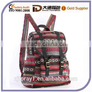 Beautiful Ethnic Cotton Girls Backpack Bag thumbnail-1