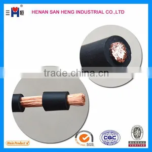 25 Mm2 50mm2 70mm2 Electric Black Rubber Weld Core Welding Cable Copper Aluminum Welding Cable Connector thumbnail-3