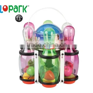 Bowling, Kids Toy Leisure Wooden Bowling Ball Equipment thumbnail-1