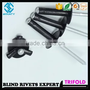 HIGH QUALITY FACTORY BLACK OXIDATION COLOR LOAD SPREADING RIVETS FOR GLASS CURTAIN WALL thumbnail-3