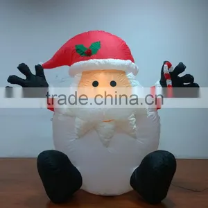 DJ-XT-66 Inflatable Best Made Toys Christmas Santa Claus Fat Chubby Hug Doll thumbnail-2