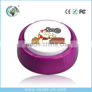 2016 NEW! LED Light ,plush Toy Sound Button/easy Button,talking Button Gift ,LED Button thumbnail-3