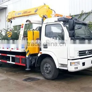 Good Price Dongfeng Tow Truck With Crane for Sale thumbnail-1
