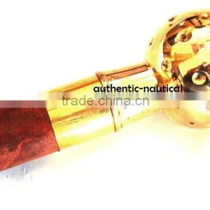 VINTAGE STYLE WALKING CANES-BEAUTIFUL BRASS FOOTBALL HANDLE WALKING CANES-VINTAGE WALKING CANES Wk1171 thumbnail-1