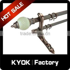 KYOK High Quality Cheapest Curtain Rod Bracket , Double Curtain Bracket thumbnail-4