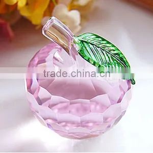 2014 New Arrival X'mas Gift Apple Crystal Decoration for X'mas Gift ,wedding,exhibiton thumbnail-2