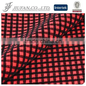 Jiufan Textile Hot Sale Polyester Spandex Ponte Roma Flocking Fabric For Garment Stock Lot thumbnail-1