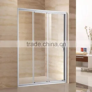 Sliding Glass Doors Aluminum 3 Panels Shower Screens D23 thumbnail-1