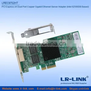 LREC9702HT PCI Express x4 Gigabit 2*RJ45 Port Ethernet Card thumbnail-1