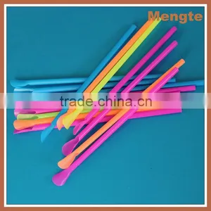 Disposabel Thick Plastic Spoon Straw in Bulk thumbnail-1