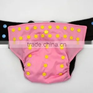 Happy Flute Cloth Diaper Aio Soft Breathable Printed Newborn All in One Hybrid Color Fitted Cloth Diaper Brand Wholesale thumbnail-2
