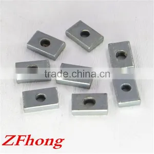 m3 m4 m5 m6 Carbon Steel With White Zinc Square Nut Rectangular Nut for Aluminium Profile Accessories thumbnail-2